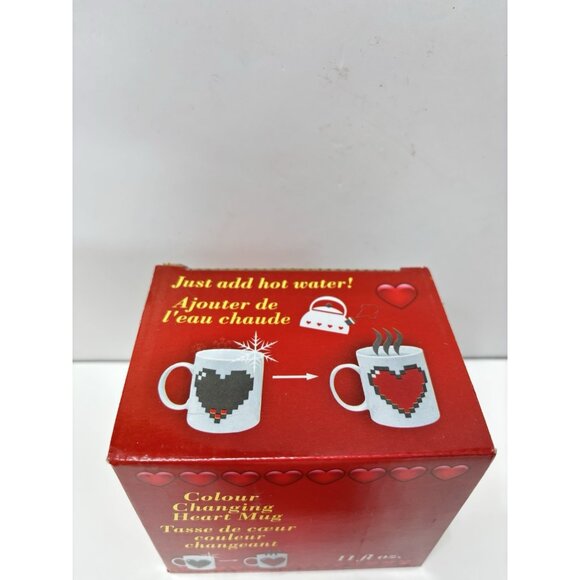 Heart Heat Sensitive Color Changing Mug Ceramic Funny Gift Cute Color Change Cup - Picture 6 of 8
